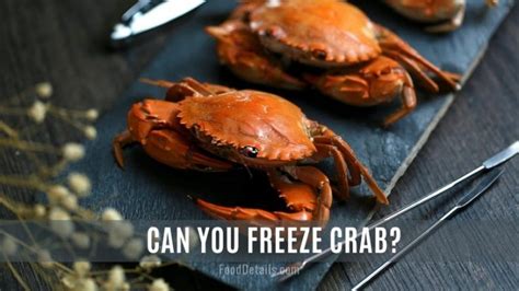 Freezing Raw Crab .